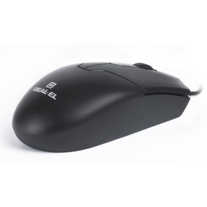 Миша REAL-EL RM-208 Black (EL123200030)