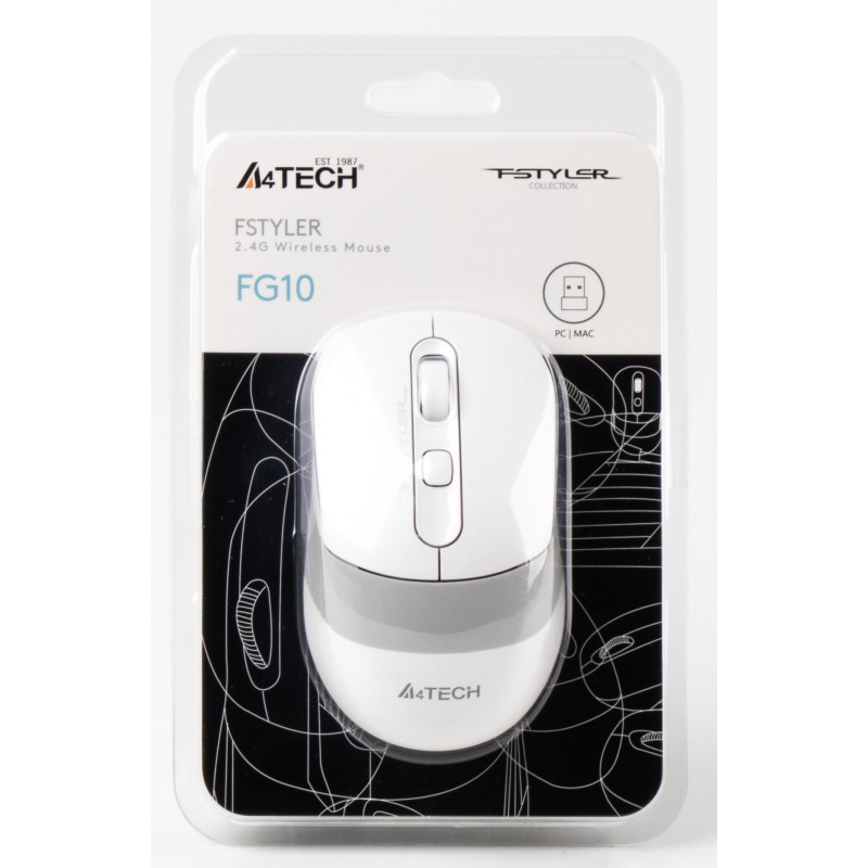 Миша A4Tech Fstyler FG10 White