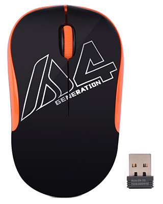 Миша A4tech G3-300N Black+Orange