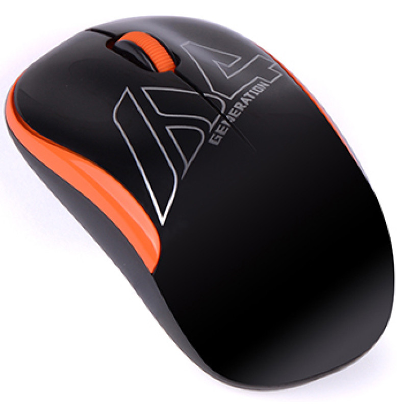 Миша A4tech G3-300N Black+Orange