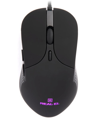 Мишка REAL-EL RM-295 Black (EL123200031)