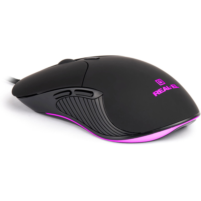 Мишка REAL-EL RM-295 Black (EL123200031)