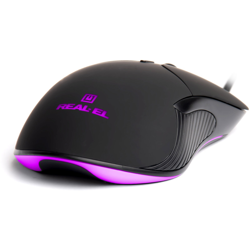 Мишка REAL-EL RM-295 Black (EL123200031)