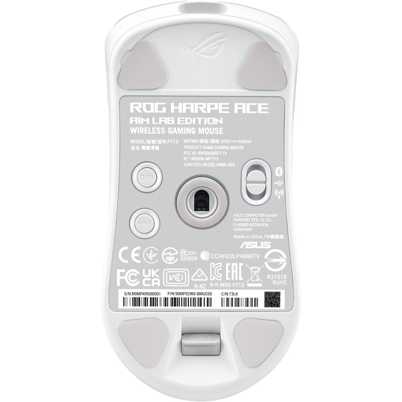 Мишка Asus ROG Harpe Ace Aim Lab Edition White (90MP02W0-BMUA10)