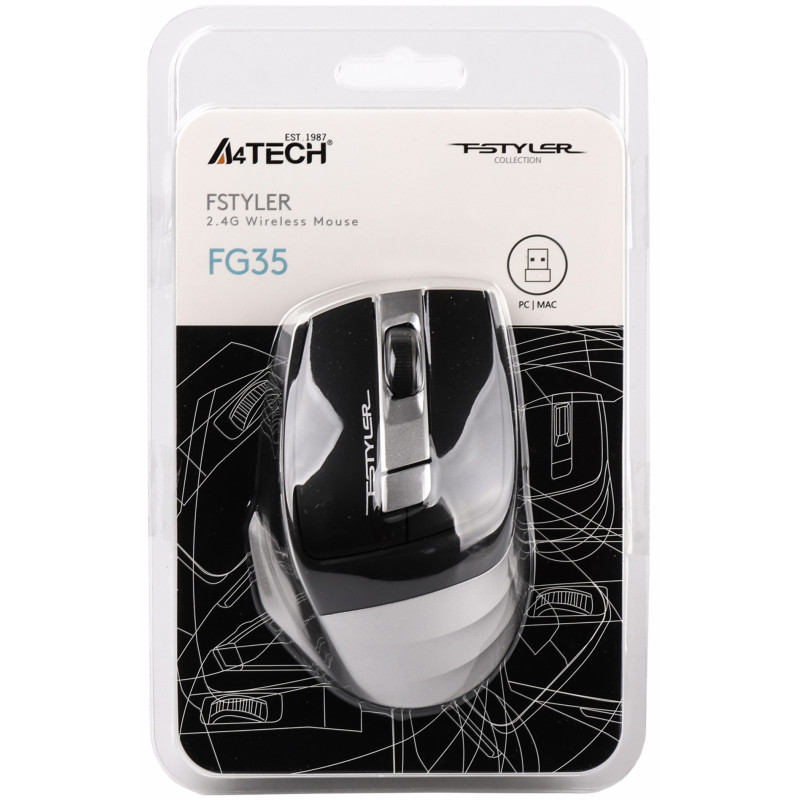 Миша A4Tech FG35 Grey 