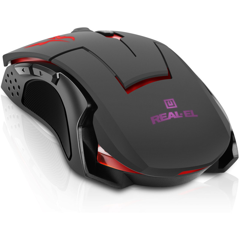 Мишка REAL-EL RM-520 Gaming Black (EL123200020)