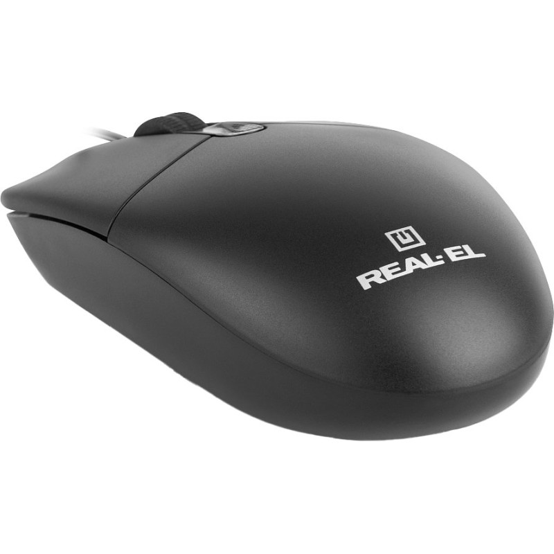 Миша REAL-EL RM-210 Black (EL123200036)