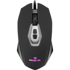 Мишка REAL-EL RM-525 Black (EL123200029)