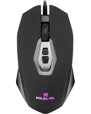 Мишка REAL-EL RM-525 Black (EL123200029)