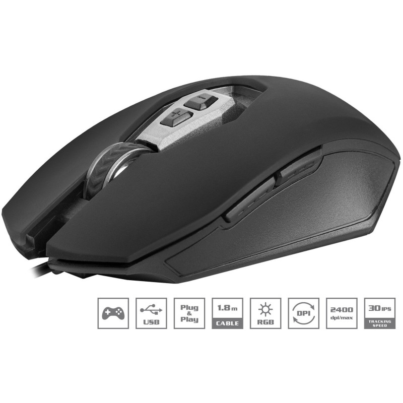 Мишка REAL-EL RM-525 Black (EL123200029)