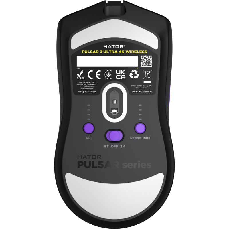 Мишка HATOR Pulsar 3 Ultra 4K wireless (HTM680) Black
