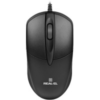 Миша REAL-EL RM-214 Black (EL123200039)