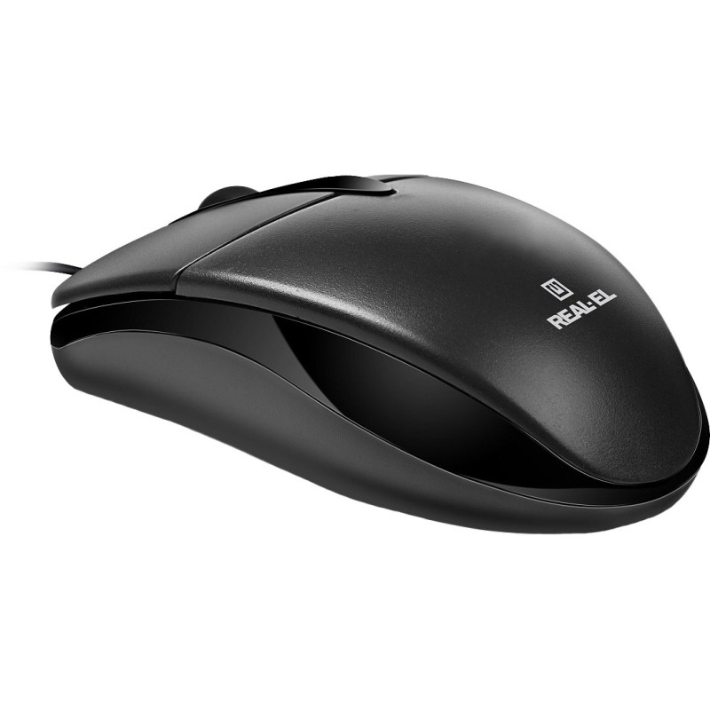 Миша REAL-EL RM-214 Black (EL123200039)