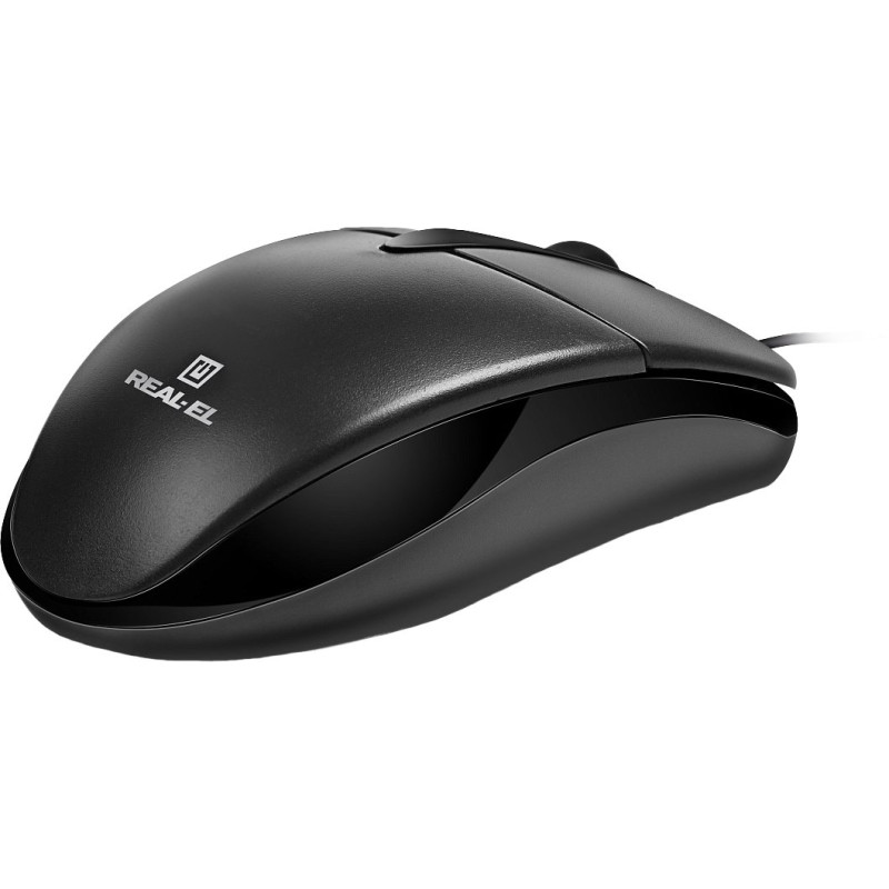 Миша REAL-EL RM-214 Black (EL123200039)