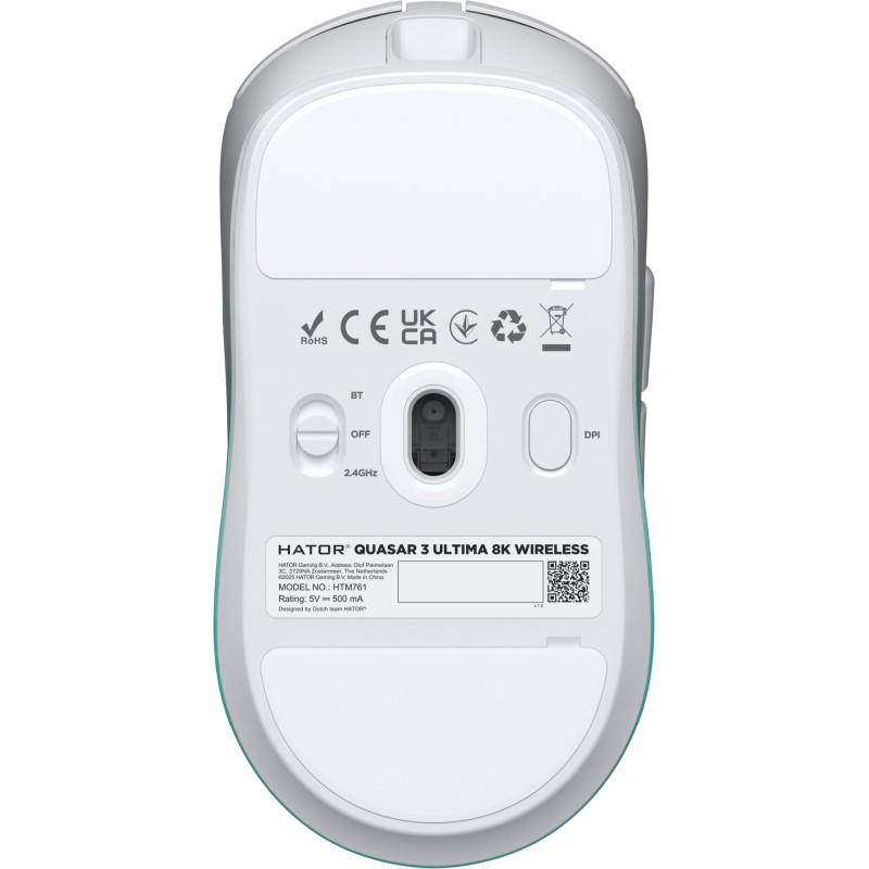 Мишка HATOR Quasar 3 ULTIMA 8K Wireless (HTM761) white/mint