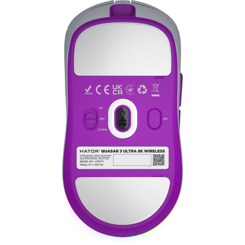 Мишка HATOR Quasar 3 ULTRA 8K Wireless (HTM771) White