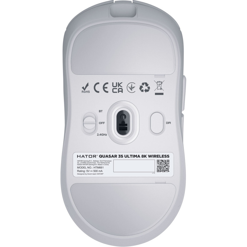 Мишка HATOR Quasar 3S ULTIMA 8K Wireless (HTM661) white