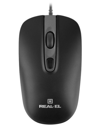 Миша REAL-EL RM-222 Black (EL123200040)