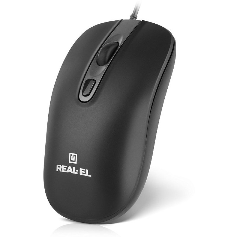 Миша REAL-EL RM-222 Black (EL123200040)