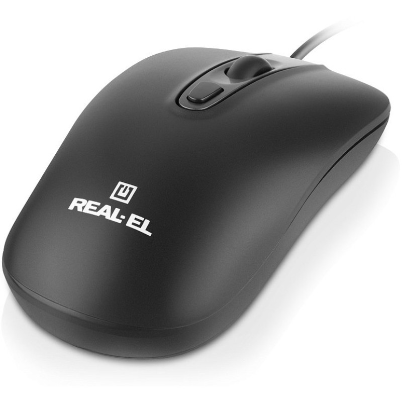 Миша REAL-EL RM-222 Black (EL123200040)