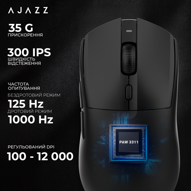 Мишка Ajazz AJ139 V2 MC Black (AJ139-V2-MC-B)