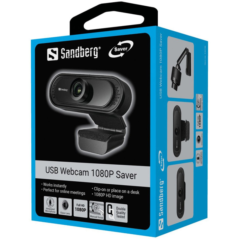 Веб-камера Sandberg Webcam 1080P Saver (333-96)