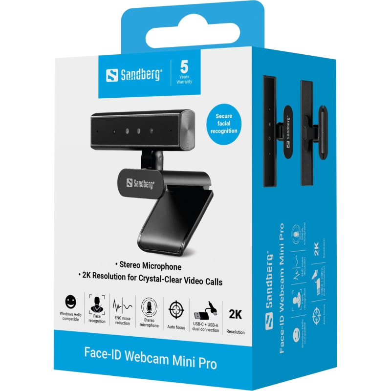 Веб-камера Sandberg Face-ID Webcam Mini Pro (134-44)