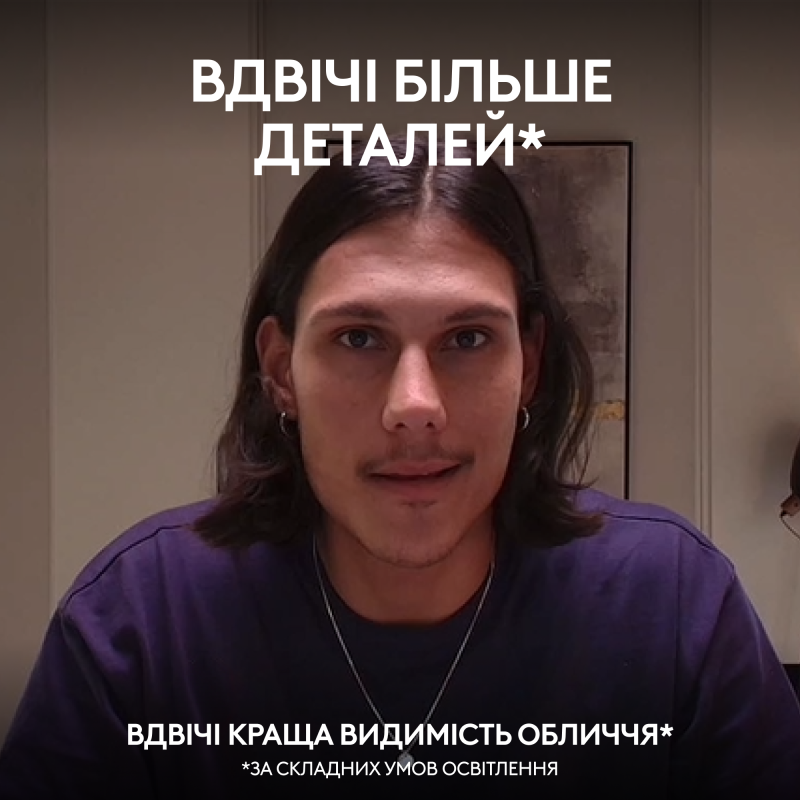 Веб-камера Logitech MX Brio Pale Grey (960-001554)