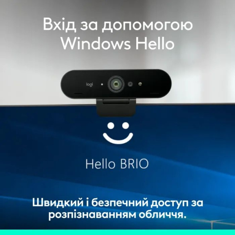 Веб-камера LOGITECH Brio 4K GRAPHITE (960-001746)