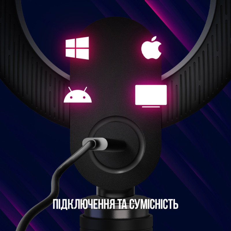 Вебкамера Lorgar Circulus 910 Streaming 5MP 1944 Auto Focus Stereo (LRG-SC910)