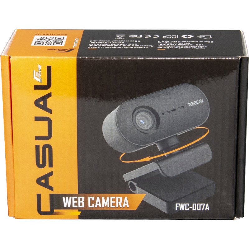 Веб-камера Frime FWC-007A FHD Black з тріподом