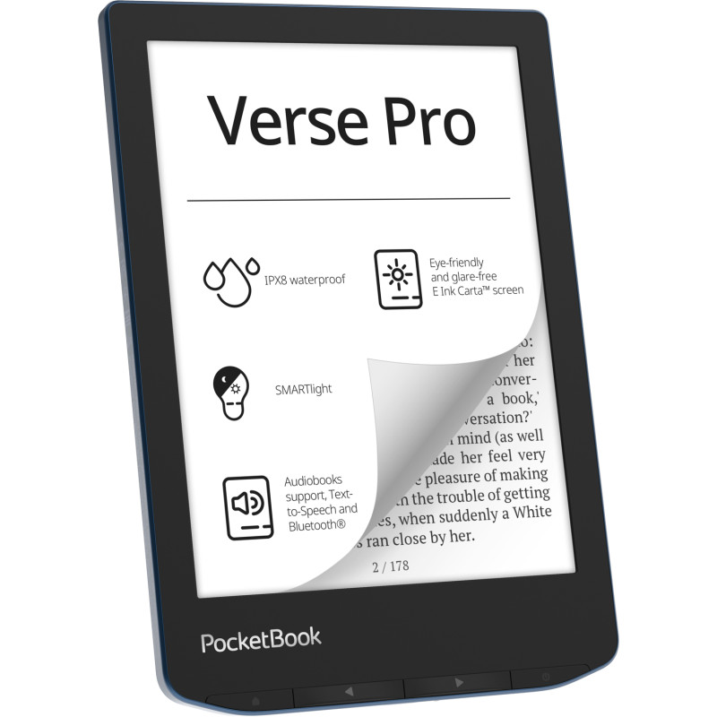 Електронна книга PocketBook 634 Azure (PB634-A-CIS)