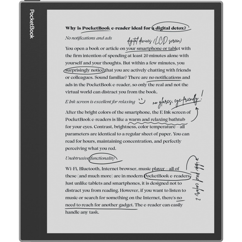 Електронна книга PocketBook InkPad Eo PB1042 Mist Grey (PB1042-M-WW)