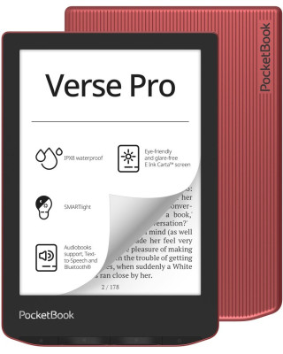 Електронна книга PocketBook 634 Verse Pro Passion Red (PB634-3-WW)