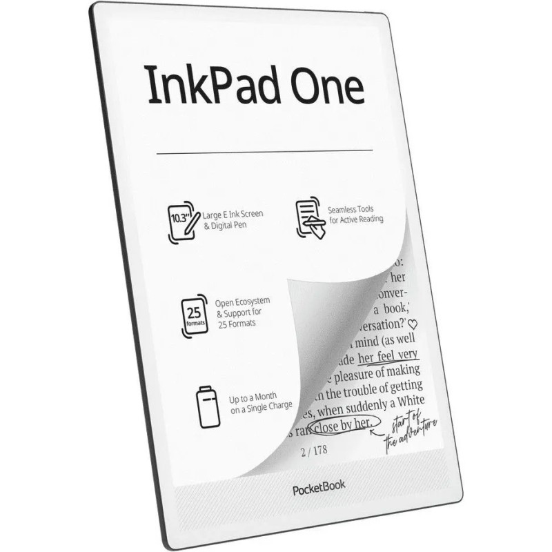 Електронна книга PocketBook InkPad One Matte Black (PB1030-8-WW)