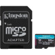 Карта пам'яті Kingston 64GB microSDXC сlass 10 UHS-I U3 V30 A2 Canvas Go Plus G4 (SDCG4/64GB)