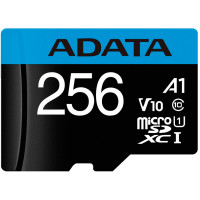 Мапа пам'яті ADATA MICRO SDXC 256GB W/AD. AUSDX256GUICL10A1-RA1 