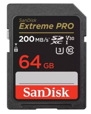 Карта пам'яті SanDisk 64GB SD class 10 UHS-I U3 V30 Extreme PRO (SDSDXXU-064G-GN4IN)