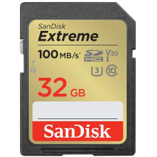 Карта пам'яті SanDisk SD 32GB C10 UHS-I U3 R100/W60MB/s Extreme V30 (SDSDXVT-032G-GNCIN)