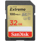 Карта пам'яті SanDisk SD 32GB C10 UHS-I U3 R100/W60MB/s Extreme V30 (SDSDXVT-032G-GNCIN)