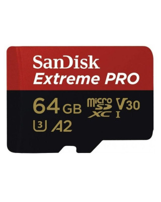 Карта пам'яті SanDisk 64GB microSDXC class 10 UHS-I U3 Extreme Pro V30 (SDSQXCU-064G-GN6MA)
