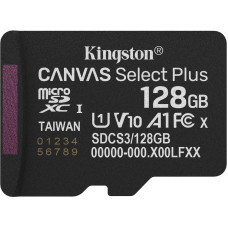 Карта пам'яті Kingston MicroSDXC 128GB UHS-I Class 10 Canvas Select Plus (SDCS3/128GBSP)