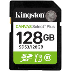 Карта пам'яті Kingston SDXC 128GB UHS-I Class 10 Canvas Select Plus (SDS3/128GB)