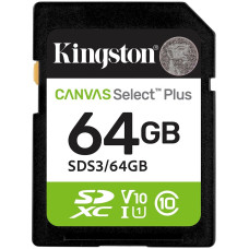 Карта пам'яті Kingston SDXC 64GB UHS-I Class 10 Canvas Select Plus (SDS3/64GB)