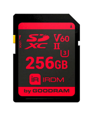 Карта пам'яті GoodRAM 256Gb IRDM SDXC V60 UHS-II U3 (IR-S6B0-2560R11)