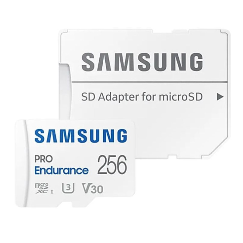 Карта пам'яті Samsung PRO Endurance microSDXC 256GB Class 10 UHS-I U3 V30 + адаптер SD (MB-MJ256KA/EU)