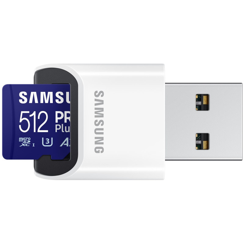 Карта пам'яті Samsung PRO Plus microSDXC UHS-I 512GB Class 10 + Reader 2023 (MB-MD512SB/WW)
