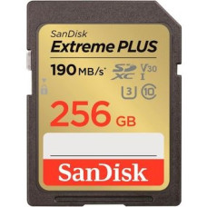 Карта пам'яті SanDisk 256GB SD class 10 UHS-I Extreme PLUS (SDSDXWV-256G-GNCIN)