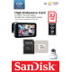 Карта пам'яті SanDisk 32 GB microSDHC High Endurance UHS-I U3 V30 + SD adapter SDSQQNR-032G-GN6IA