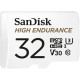Карта пам'яті SanDisk 32 GB microSDHC High Endurance UHS-I U3 V30 + SD adapter SDSQQNR-032G-GN6IA